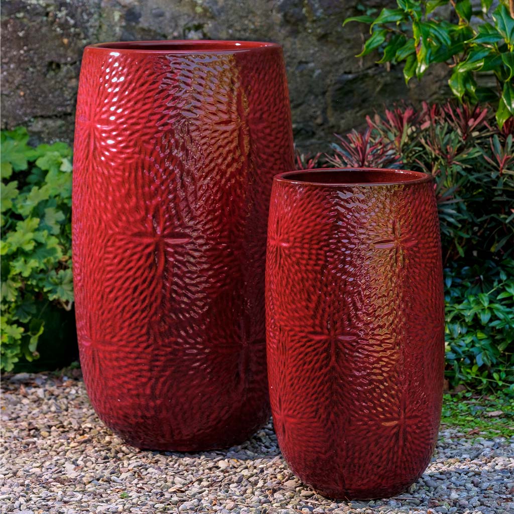 99 cent store plant pots Campania Sand Dollar Planter, Tall, Set of 2 - 8852-0902