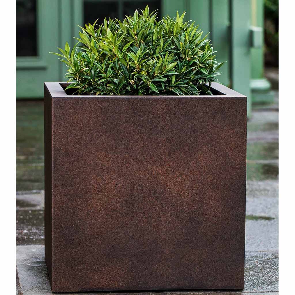 rust coloured plant pots Farnley Planter 3636 - Rust Lite
