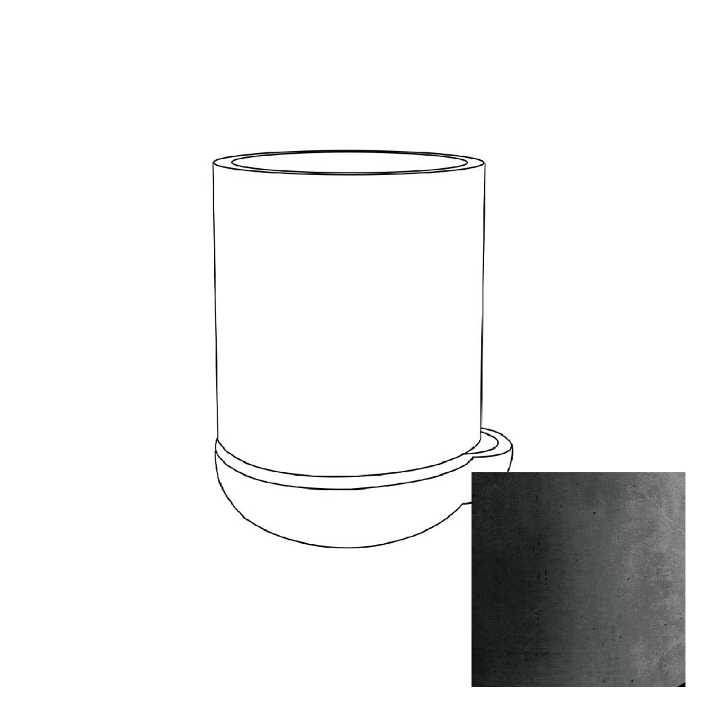 charcoal planter pot The Simple Pot, 3 Gallon Planter - Charcoal | Campania International | Fountains & Outdoor Decor