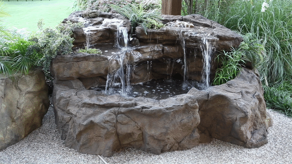 Large Faux Rock Garden Waterfalls