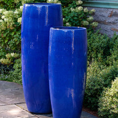 Sabine Planter, Tall - Riviera Blue - S/1