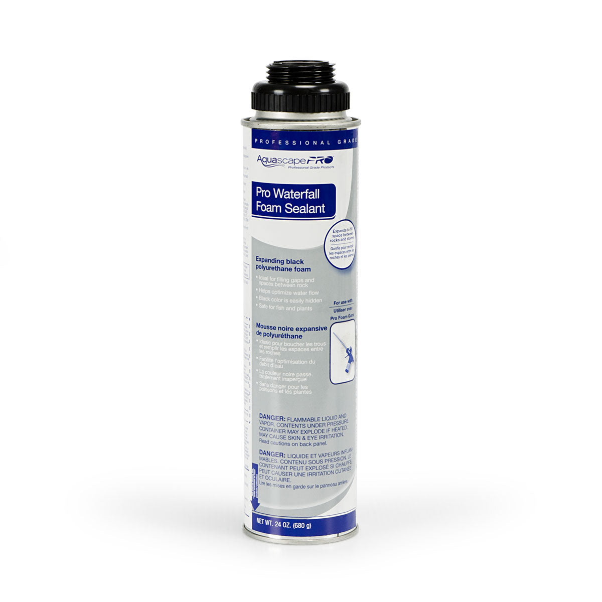 Aquascape Professional Black Waterfall Foam & Professional Foam Gun Cleaner
