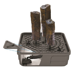 Photo of Aquascape 3 pc Mongolian Basalt Columns Fountain Kit - Aquascape Canada
