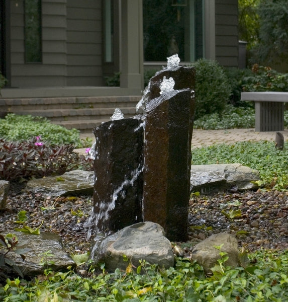 Photo of Aquascape 3 pc Mongolian Basalt Columns Fountain Kit - Aquascape Canada
