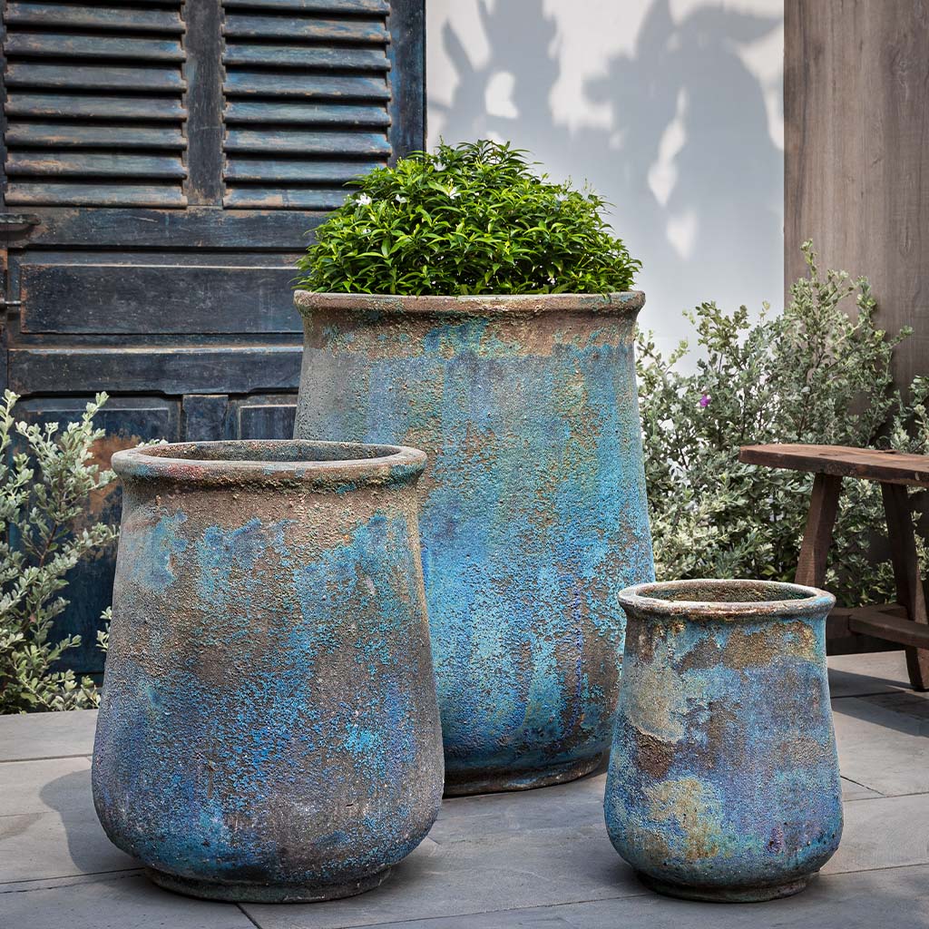 Campania Jerez Planter  Blue Verdigris