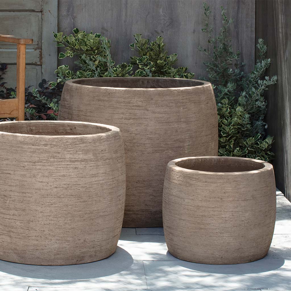 Denali Planter - Brown Terra Cotta - S/3