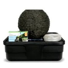 Aquascape extra small stacked slate sphere 18" fountain kit