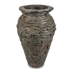 Aquascape extra small stacked slate urn 24" fountain kit