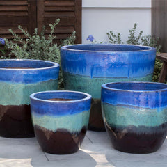 Ocho Planter - Running Blue/Brown - S/4