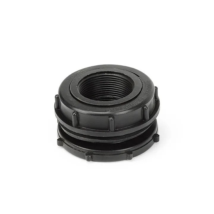 Aquascape black poly bulkhead fitting 1-1/2"