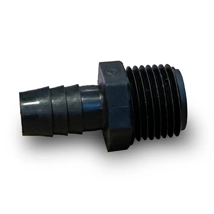 Aquascape fitting barbed male hose adapter 1/2" to 1/2"