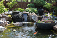 Photo of Aquascape Stacked Slate Urns - Aquascape Canada