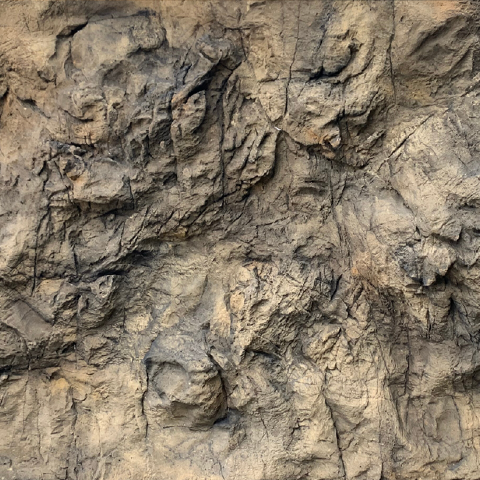 Close-up Image of Cavern Wall Texture and Patterning
