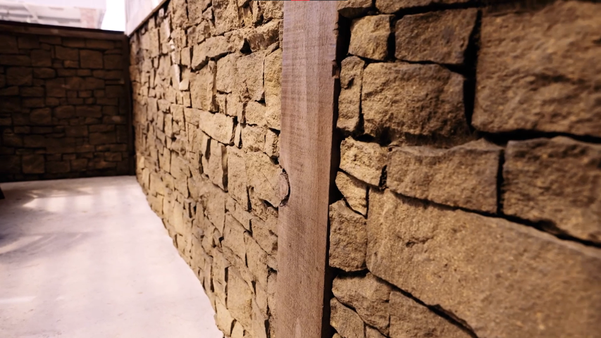 A Pair of Low Walls. The Cobblestone Panel is used to cover both Walls