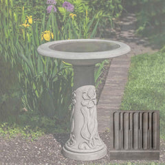 Campania Iris Birdbath