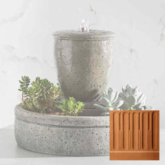 Campania M-Series Rustic Spa Fountain with Planter