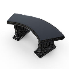 Gardenstone Allegra Bench Benches Gardenstone Black Curved 