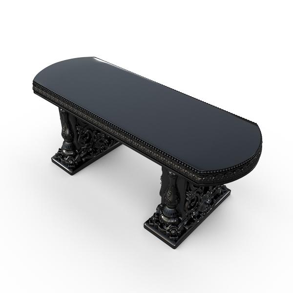 Gardenstone Allegra Bench Benches Gardenstone Black Straight 