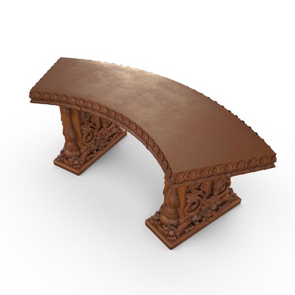 Gardenstone Allegra Bench Benches Gardenstone Corten Steel Curved 