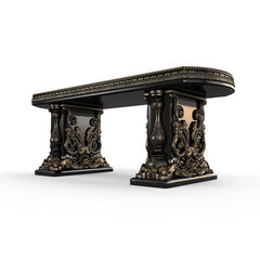 Gardenstone Allegra Bench Benches Gardenstone Golden Black Straight 