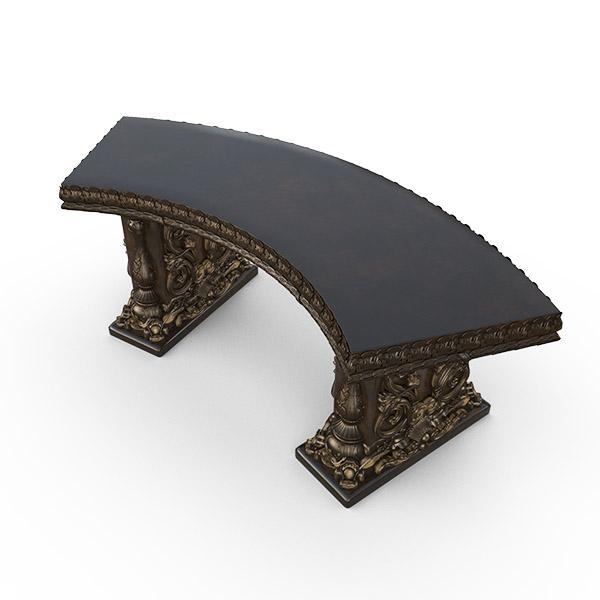 Gardenstone Allegra Bench Benches Gardenstone Golden Bronze Curved 