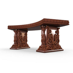 Gardenstone Allegra Bench Benches Gardenstone Rust Curved 