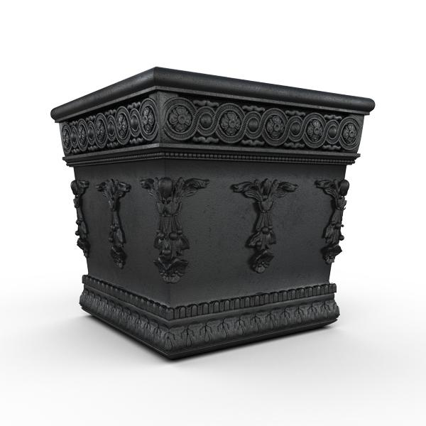 Gardenstone Antoinette Planters Gardenstone Etched Black 