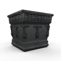Gardenstone Antoinette Planters Gardenstone Etched Black 