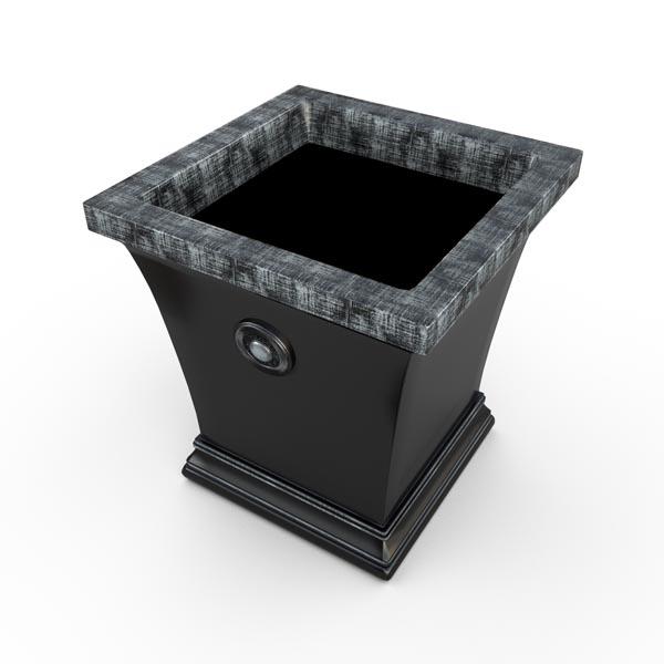Gardenstone Aurora Planters Gardenstone Silver Black Small 