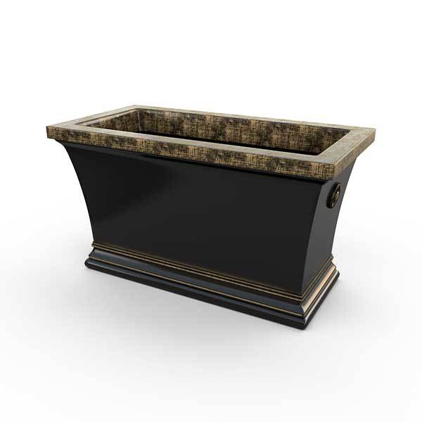 Gardenstone Aurora Trough Planters Gardenstone Golden Black 