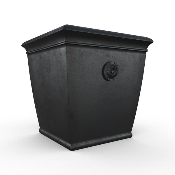 Gardenstone Bedford Planters Gardenstone Etched Black Medium 