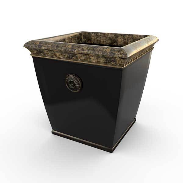Gardenstone Bedford Planters Gardenstone Golden Black Medium 