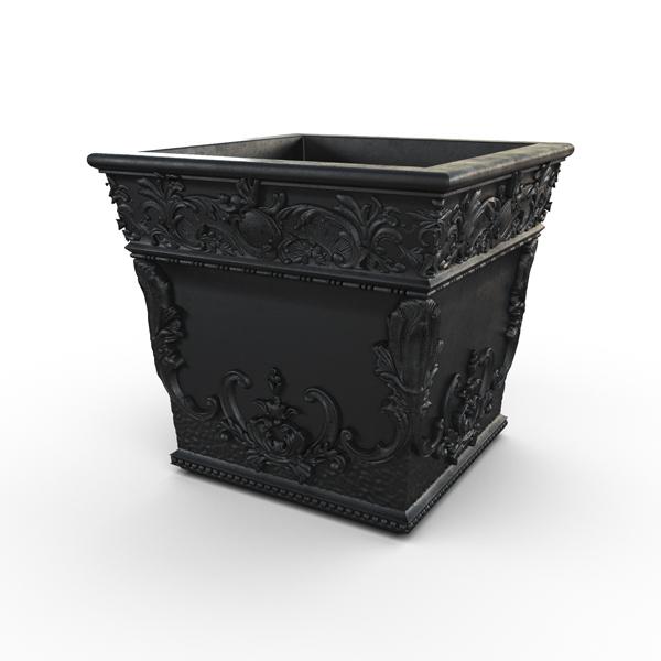 Gardenstone Belle Epoque Planters Gardenstone Etched Black 