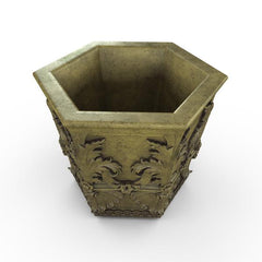 Gardenstone Capella Hexagonal Planters Gardenstone English Moss 