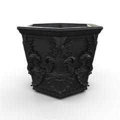 Gardenstone Capella Hexagonal Planters Gardenstone Etched Black 