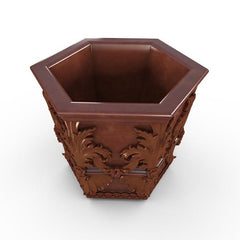 Gardenstone Capella Hexagonal Planters Gardenstone Rust 