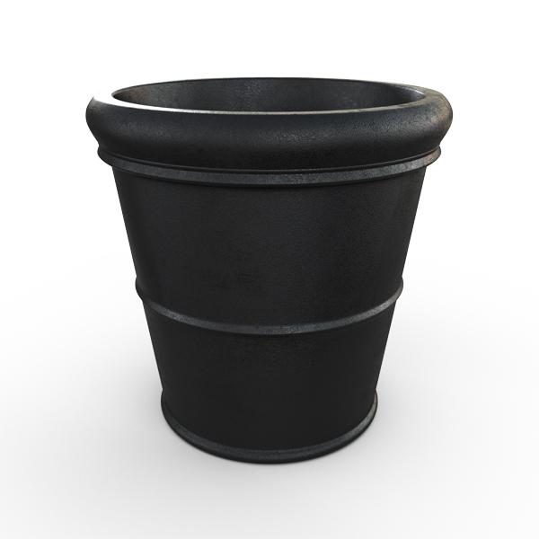 Gardenstone Capri Planters Gardenstone Etched Black 