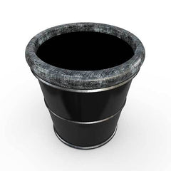 Gardenstone Capri Planters Gardenstone Silver Black 
