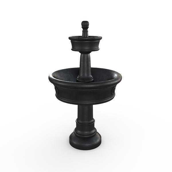 Gardenstone Carerra Fountain Water Fountains Gardenstone Etched Black Fountain 