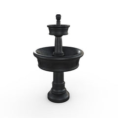 Gardenstone Carerra Fountain Water Fountains Gardenstone Etched Black Fountain 