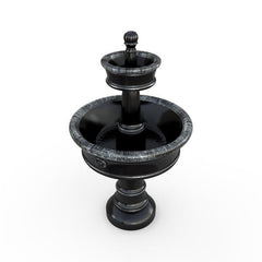 Gardenstone Carerra Fountain Water Fountains Gardenstone Silver Black 