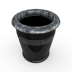 Gardenstone Chroma Planters Gardenstone Silver Black Medium 