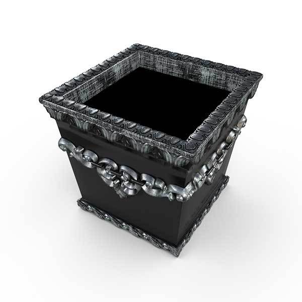 Gardenstone Clarion Planters Gardenstone Silver Black 