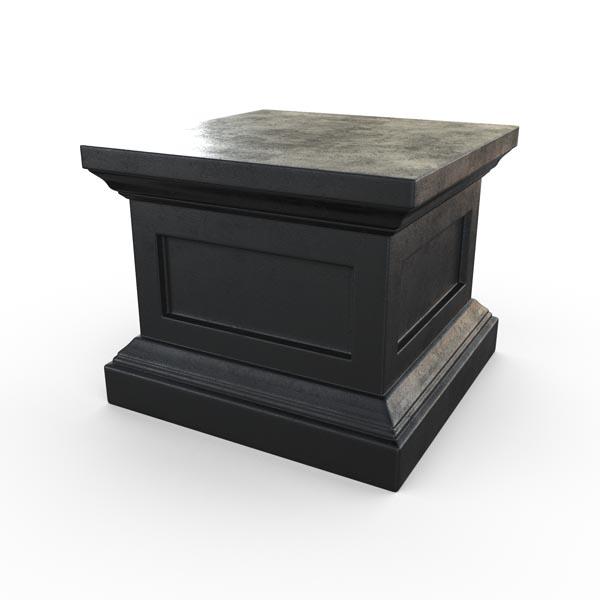 Gardenstone Classic Pedestal Pedestals Gardenstone Etched Black 
