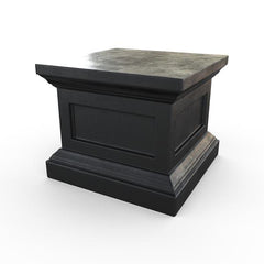 Gardenstone Classic Pedestal Pedestals Gardenstone Etched Black 