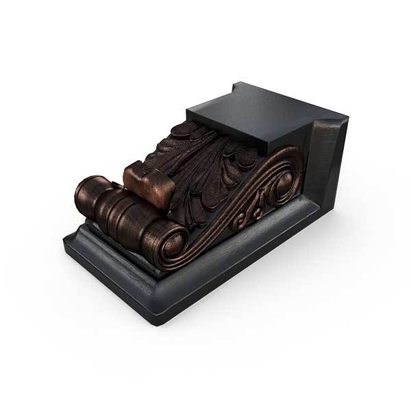 Gardenstone Classic Planter Feet Pedestals Gardenstone Copper Black Scrolled 