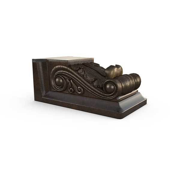 Gardenstone Classic Planter Feet Pedestals Gardenstone Golden Bronze Scrolled 