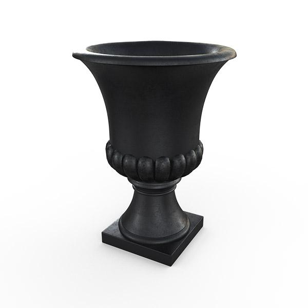 Gardenstone Classic Urn Planters Gardenstone Etched Black 