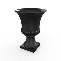 Gardenstone Classic Urn Planters Gardenstone Etched Black 