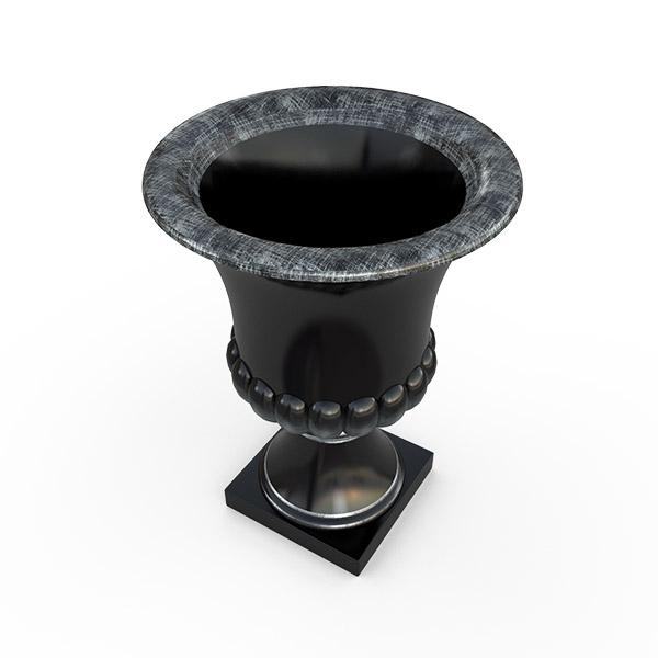Gardenstone Classic Urn Planters Gardenstone Silver Black 